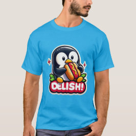 PENGUIN HOUDT VAN HOTDOG 4 T-SHIRT