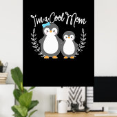 Penguin I A Cool Mam Poster (Thuiskantoor)