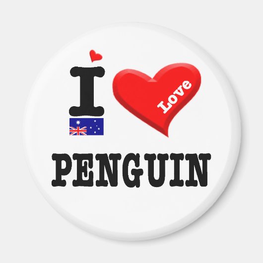 PENGUIN - I Love Magneet (Voorkant)
