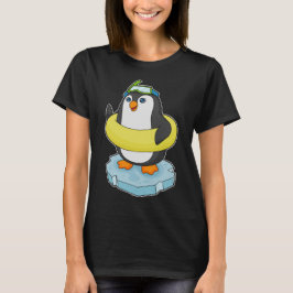 Penguin Ice floe Swimming Lifebuoy T-shirt
