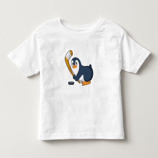 Penguin Ice hockey Ice hockey stick Kinder Shirts (Voorkant)
