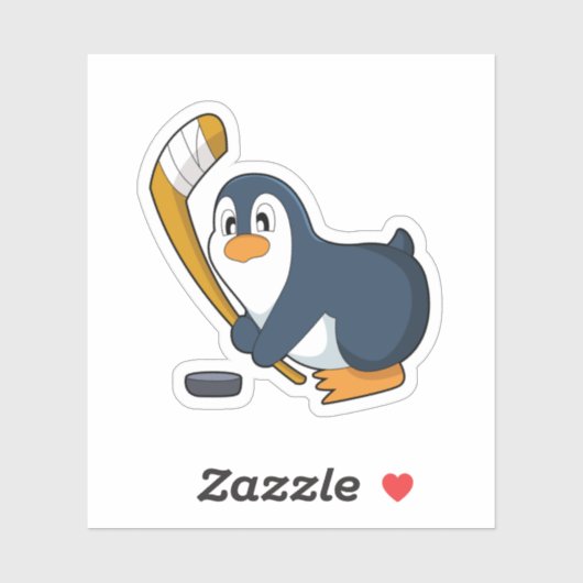 Penguin Ice hockey Ice hockey stick Sticker (Vel)