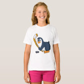Penguin Ice hockey Ice hockey stick T-shirt (Voorkant volledig)
