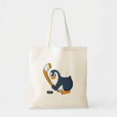 Penguin Ice hockey Ice hockey stick Tote Bag (Voorkant)