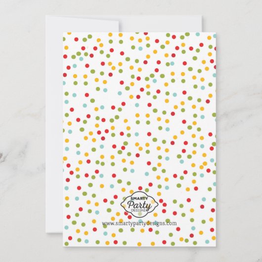 Penguin Ice Schaats Winterverjaardagsfeestje Kaart (Achterkant)