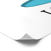 Penguin Ice Skating Poster (Hoek)