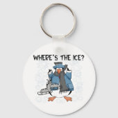 Penguin Ice Skating Sleutelhanger (Voorkant)