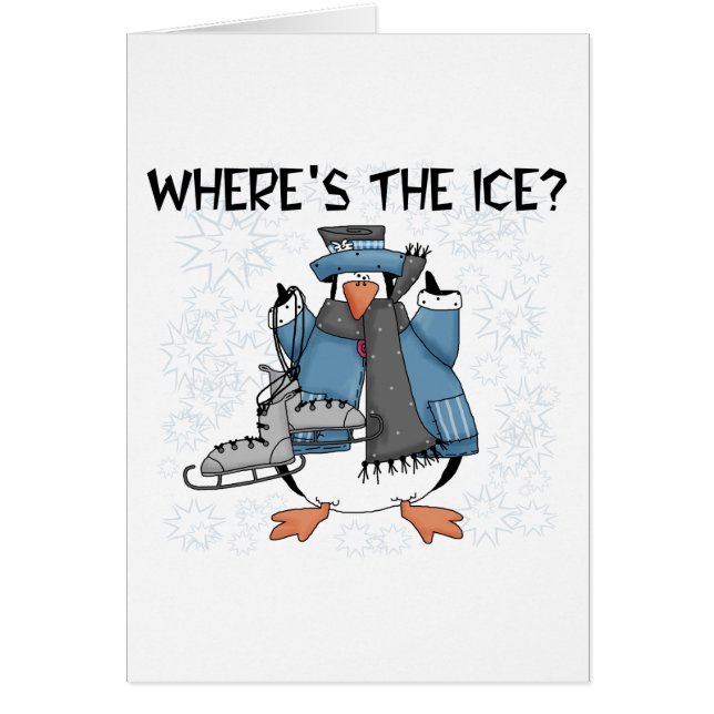 Penguin Ice Skating Tshirts en Gifts (Voorkant)