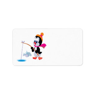 Penguin Ice Vissen 2 Etiket