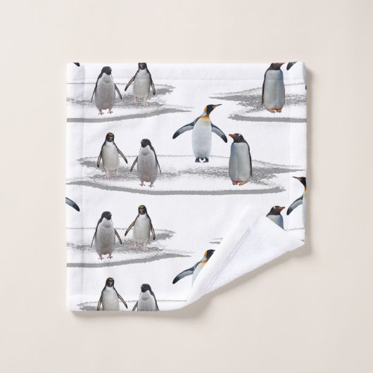Penguin Iceberg Party Bathroom Towel Set Bad Handdoek (Wasdoekje)
