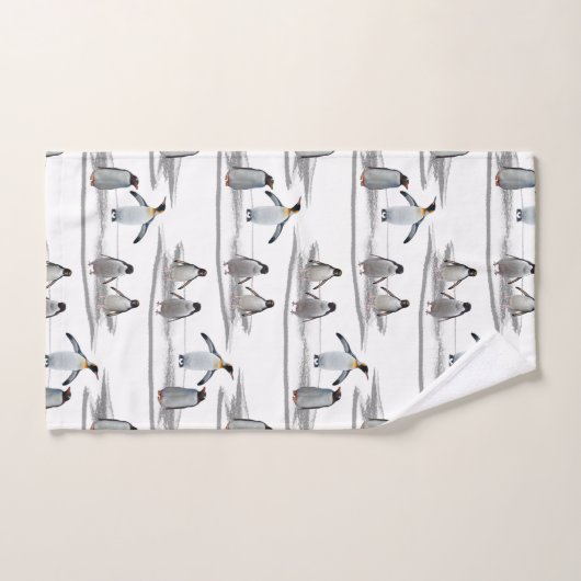 Penguin Iceberg Party Bathroom Towel Set Bad Handdoek (Handdoek)