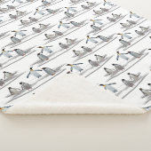 Penguin Iceberg Party Sherpa Blanket Deken (3/4)