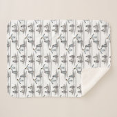 Penguin Iceberg Party Sherpa Blanket Deken (Voorkant (horizontaal))