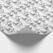 Penguin Iceberg Party Wrapping Paper (kleur kiezen Cadeaupapier (Hoek)