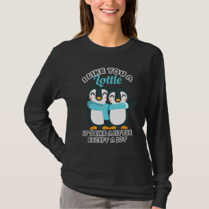 Penguin, ik hou van je een kleine pun pun pinguin t-shirt
