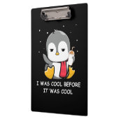 Penguin ik was cool voor het koud was klembord (Links)