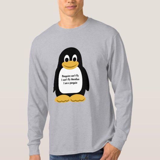 Penguin illustratie t-shirt (Voorkant)
