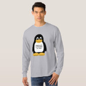 Penguin illustratie t-shirt (Voorkant volledig)