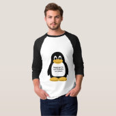Penguin illustratie t-shirt (Voorkant volledig)