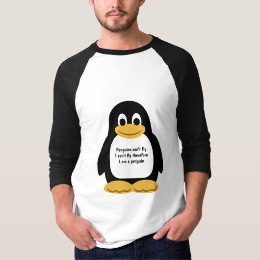 Penguin illustratie t-shirt (Voorkant)