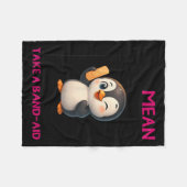 Penguin I'm Not Mean I'm Just Honest The Truth Hur Fleece Deken (Voorkant (Horizontaal))