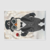 Penguin `In A Suit Toasting juicht AH5O Decoupage Tissuepapier (Voorkant)