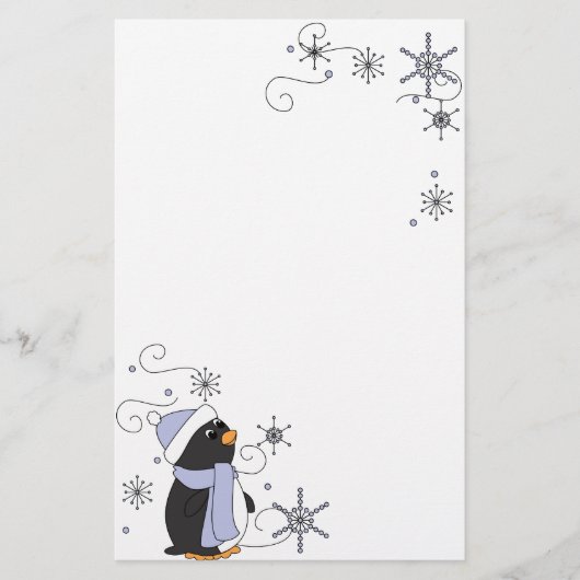Penguin in Awe Briefpapier (Voorkant)