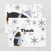 Penguin in Awe Dank je wel Notitiekaartje (Voorkant / Achterkant)