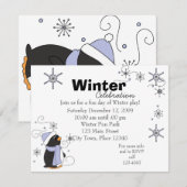 Penguin in Awe Kaart (Voorkant / Achterkant)