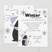 Penguin in Awe Kaart (Voorkant / Achterkant)