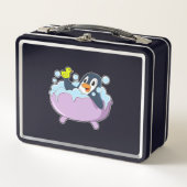 Penguin in Bathtub met Duck (Voorkant)