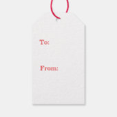 PENGUIN IN EEN KERSTMANNHOED KADOETIKET CADEAULABEL (Achterkant)