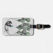 Penguin in Hammock Balloon Bagagelabel (Voorkant horizontaal)