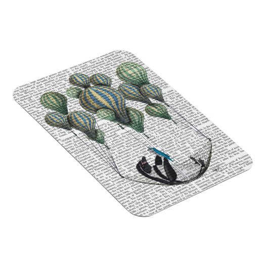 Penguin in Hammock Balloon Magneet (Rechterzijde)