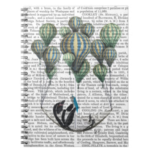 Penguin in Hammock Balloon Notitieboek