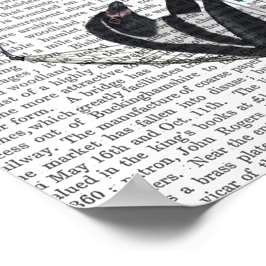 Penguin in Hammock Balloon Poster (Hoek)