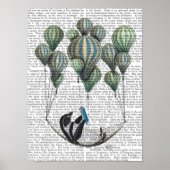 Penguin in Hammock Balloon Poster (Voorkant)