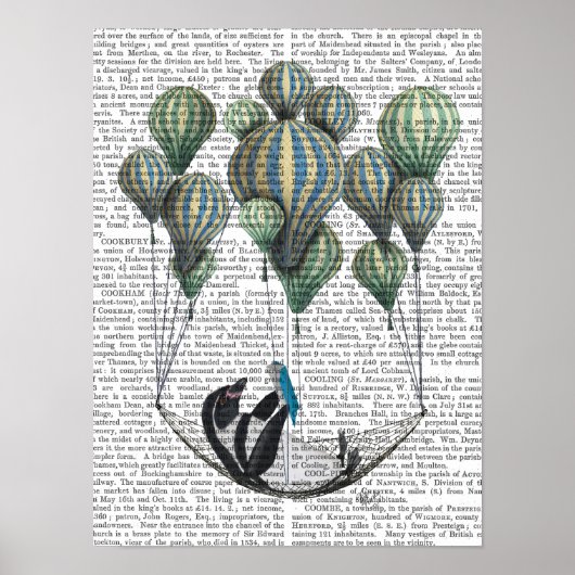 Penguin in Hammock Balloon Poster (Voorkant)