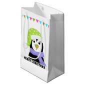 Penguin in Holiday Pet en Scarf Klein Cadeauzakje (Voorkant Gekanteld)