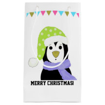 Penguin in Holiday Pet en Scarf