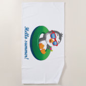 Penguin in Kroatië Strandlaken (Voorkant)