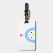 Penguin in Love Bagagelabel (Voorkant verticaal)