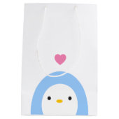 Penguin in Love Gift Bag Medium Cadeauzakje (Achterkant)