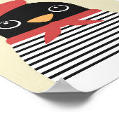 Penguin in Parijs Poster Print (Hoek)