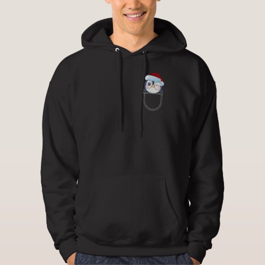 Penguin in Pocket   Christmas Hoodie (Voorkant)