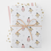 Penguin in Sweaters Wrapping Paper Set van 3 (In situ)