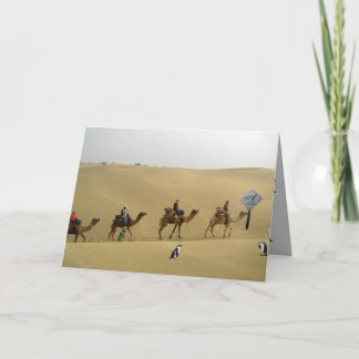 Penguin in the Desert Card Kaart