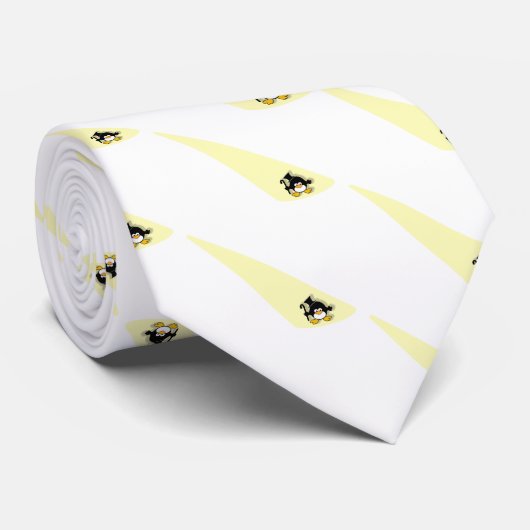 Penguin in the Spotlight Stropdas (Opgerold)