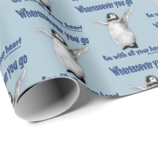 Penguin Inspirerend Confucius Quote Cadeaupapier (Rol Hoek)