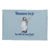 Penguin Inspirerend Confucius Quote Kussensloop (Achterkant)